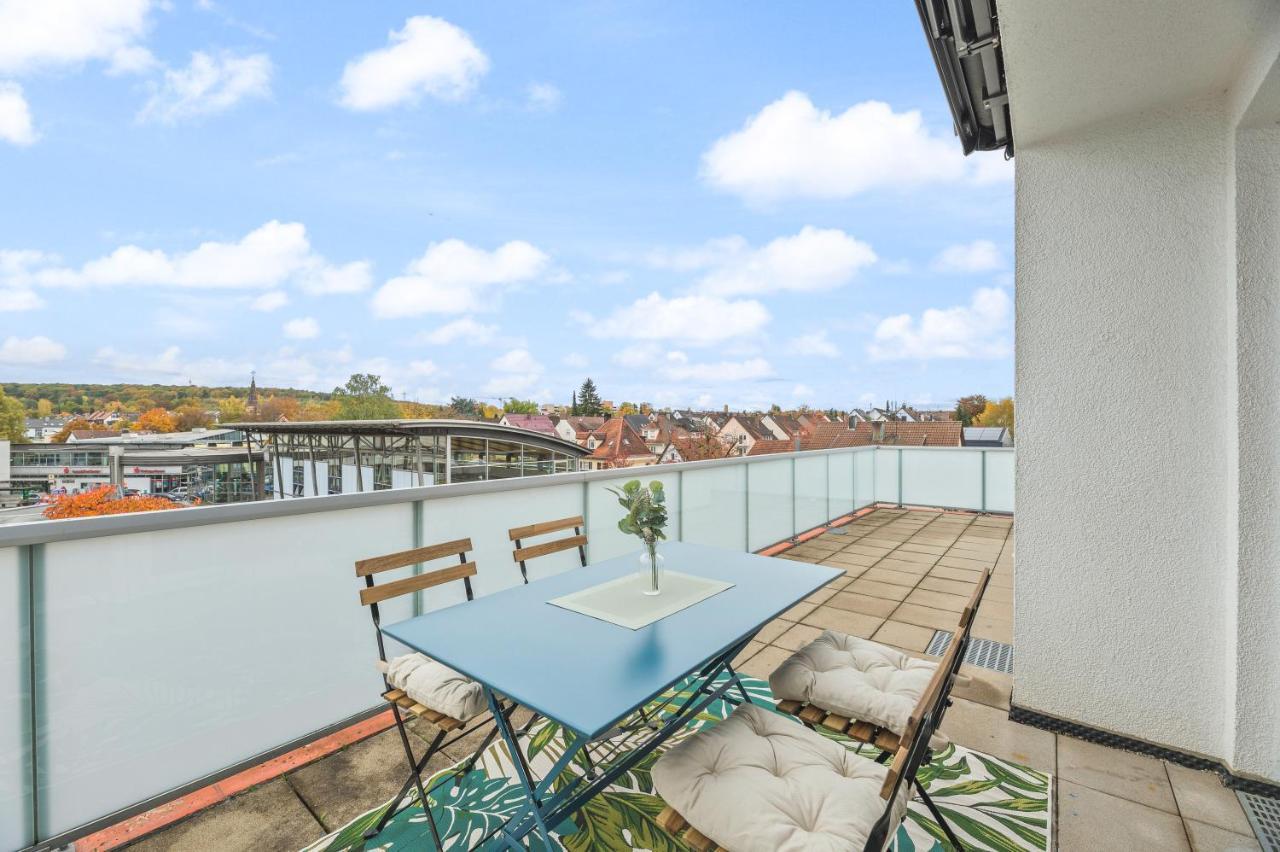Design-Apartment - Kueche - Dachterrasse - Zentral Лайнфелден-Ехтердинген Екстериор снимка