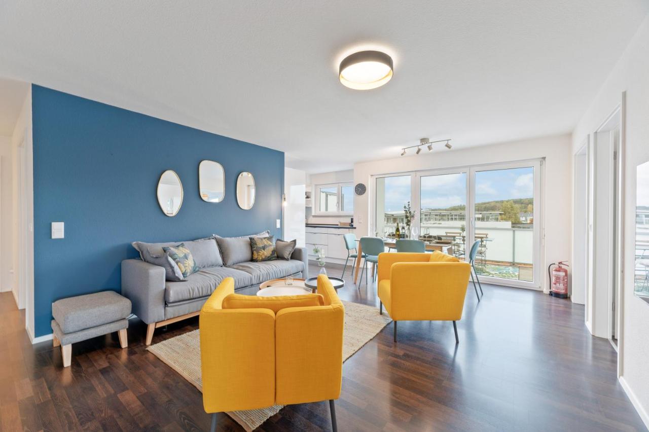 Design-Apartment - Kueche - Dachterrasse - Zentral Лайнфелден-Ехтердинген Екстериор снимка
