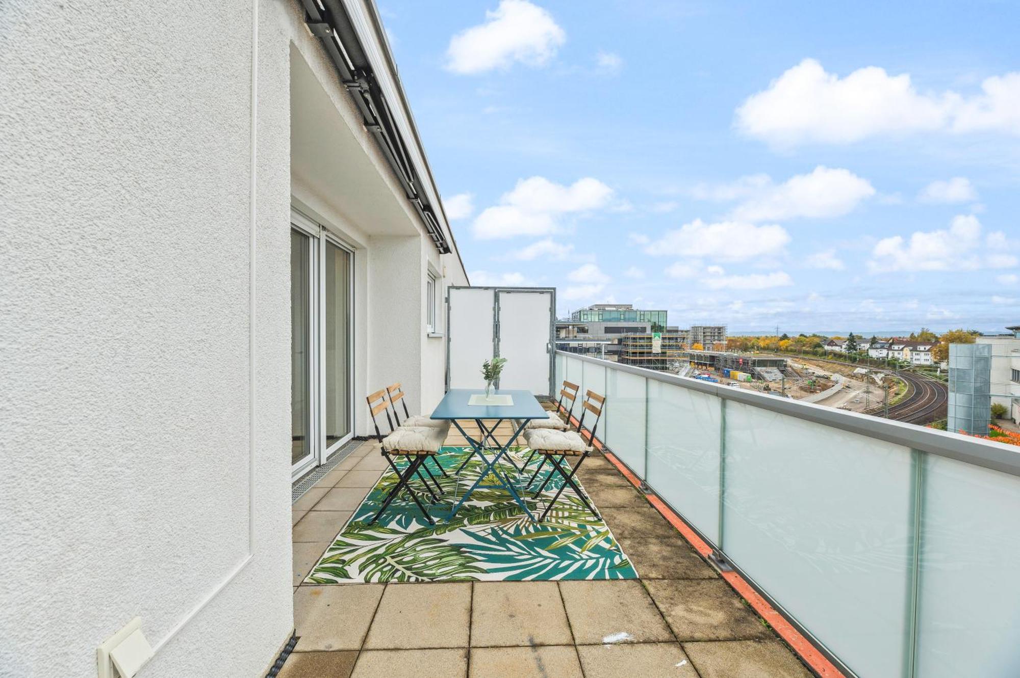 Design-Apartment - Kueche - Dachterrasse - Zentral Лайнфелден-Ехтердинген Екстериор снимка